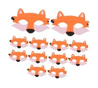 Gatuida 12pcs Halloween Wolf Masks Half Face Animal Masquerade Felt Costume Party Props for Storytelling Cosplay Dress Up