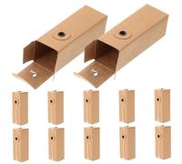 Gatuida 12pcs Kraft Paper Boxes for Lipstick Essential Oils Perfume Small Cosmetic Wrapping Storage Organizer Elegant Design Durable Versatile Packaging for Various Beauty Products