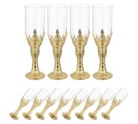 Gatuida 12pcs Medieval Cups Goblets: Wine Glass Altar Goblets Drinking Cups for Church Communion Party and Religious Rituals Weddings Graduation