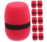 Gatuida 12pcs Microphone Sponge Cover Mic Windscreen Protector for Interviews Singing Public Speaking Mic Covers