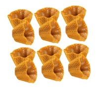 Gatuida 12pcs Mini Fake Ice Cream Cone Charms for DIY Craft Supplies Delicate Flat Cone Decorations for Phone Case Small Crafts and Jewelry Making Creative Art Accessories