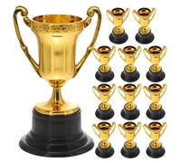 Gatuida 12pcs Mini Trophy Cups: Small Gold Award Trophy Cup for Kids and Toddlers Plastic for Sports Party Favors Competitions and Tournaments