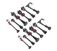 Gatuida 12pcs Miniature Street Light Models for DIY Village and Micro Scene Decor Realistic Mini Lamp Posts for Dollhouse Train Layouts and Model Crafts with Mixed Styles