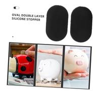 Gatuida 12pcs Oval Double Piggy Bank Rubber Stopper PVC Bottom Plug for Secure Coin Storage Creative Money Saving Box Seal Easy Maintenance and User-Friendly Access