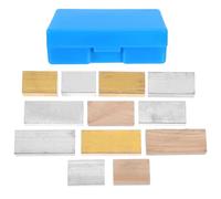 Gatuida 12pcs Physics Lab Teaching Tool: Density Cube Set for Specific Gravity Experiments - Metal and Wood Rectangular Blocks - Student Experiment Equipment