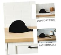 Gatuida 12pcs Unisex Chef Hats Adjustable Breathable Kitchen Cooking Caps for Food Service Workers Restaurant Hotel Staff Black
