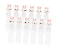 Gatuida 12pcs White Rabbit Bubble Wands Lightweight Bubble Blowing for Party Favors Outdoor Indoor Fun Spring Summer Celebration