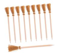 Gatuida 12pcs Witch Broom Pencils Halloween Wizard Party Favors for Boys for School Rewards and Themed Events Lightweight Design with Whimsical Broomstick Detail
