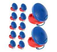 Gatuida 12PCS Wooden Castanets for Orff Method Rhythm Instruments Bright Hand Percussion for Early Childhood Music Education Coordination and Creativity Development