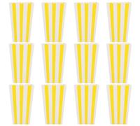 Gatuida 12pcs Yellow Paper Popcorn Boxes for Party Use, Creative Popcorn Favor Boxes with Delicate and Fresh Style, for Movie Theater Snack and Candy Containers