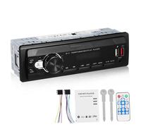 Gatuida 12v Universal Car Radio Receiver Mp3 Player, Usb, Card Slot, Remote Control, Compatible Truck and Car Stereo Systems, Vintage Style Audio Receiver for In-car Entertainment