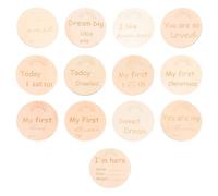 Gatuida 13pcs Rainbow Cards Double Sided Engraved Photo Props for Newborns for Showers and Tracking Growth Moments Smooth Finish Great for Expecting Parents