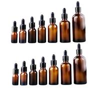 Gatuida 14Pcs Glass Dropper Bottles Brown Essential Oil Dispenser Containers for Aromatherapy Liquid Storage with Precise Measurement and Safety Design