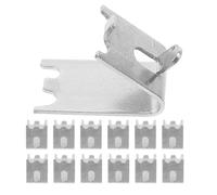 Gatuida 14pcs Stainless Steel Refrigerator Shelf Clips Universal Compatibility and Wear Resistance, Freezer Cooler Shelf Support Replacement Buckles for Commercial and Residential Use