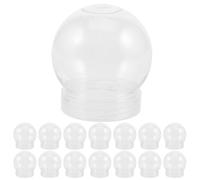 Gatuida 15 Pack Empty Plastic Snow Globes for Crafts