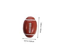 Gatuida 150pcs Acrylic American Football Beads for Jewelry Making Durable Sports Spacer Beads for DIY Bracelets Necklaces Keychains Brown Oval Shape Craft Accessories