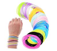 Gatuida 150Pcs Luminous Silicone Bracelets Glow Jelly Wristbands for Women Comfortable Elastic Party Accessories for Night Events Festivals