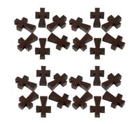 Gatuida 150pcs Wood Cross Charms for Jewellery Making, Small Brown Wooden Cross Pendants with Fine Craftsmanship, Multipurpose Application for Bulk Crafting and Decorative Purposes