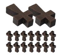 Gatuida 150pcs Wood Cross Charms Pendants for Jewelry Making and Bulk Crafting, Brown Wooden Small Cross Beads with Fine Craftsmanship, Multipurpose Application for Necklace, Bracelet,