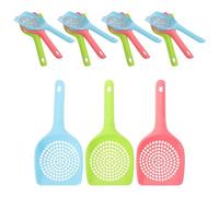 Gatuida 15Pcs Cat Litter Scoop Set with Fine Hole Mesh, Multi-Color Plastic Poop Scooper for Cats and Dogs, Portable Pet Waste Cleaning Tool for Litter Box and Outdoor Use