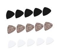 Gatuida 15Pcs Durable Felt Guitar Picks Ukulele Pick Replacement for Acoustic Electric Guitars Finger Protection Accessories Lightweight Compact Design