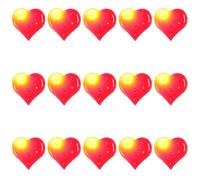 Gatuida 15pcs Heart-shaped Glowing Brooch Light up Hearts Flashing Lapel Pins for Valentine's Day Romantic Decorations for Women