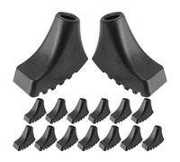 Gatuida 15pcs Hiking Walking Stick Tip Rubber End Caps Protector for Trekking Pole Foot Covers Non-Slip Outdoor Use