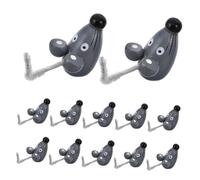 Gatuida 15pcs Miniature Wooden Rat Figurines Realistic Life-like Mouse for Halloween Prank Decorations Spooky Party Favors Cake Toppers Natural Wood Animal Collectibles for Adults