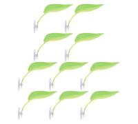 Gatuida 15PCS Reptile Basking Platform: Tree Frog Tank Accessories for Frogs and Turtles - Leaf-Shaped Platform with Suction Cup for Habitat Climbing or Resting Areas