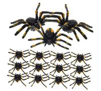Gatuida 15pcs Simulation Spider Realistic Halloween Prank for Party Props Costume Accessories Scary Decorations for Fun Joking Horror