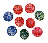 Gatuida 15pcs Wooden Gyro Small Rotating Tops for Hand Spinning Fun Creative Sensory Play Birthday Party Favors Wood Material Gift