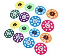 Gatuida 16pcs Diving Discs Pool for Sinking Flying Saucer for Underwater Retrieval and Swimming Skill Development Summer Fun Interactive Pool Game