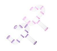 Gatuida 16pcs Diy Hamster Tunnel Set with Connection Tubes, Pink and Purple Small Animals Cage Accessory Kit for Hamster Cage Expansion and Pet Exploration Toys