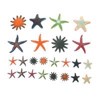 Gatuida 16pcs Ocean Animal Figurines Tpr Sea Creature Educational Miniature Decorations for Pool Beach Play and Aquarium Ornaments