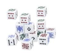 Gatuida 16Pcs Poker for Liar Dice Party Game Props Funny Game Accessories for Banquets Ktv and Outdoor Fun