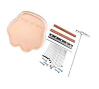 Gatuida 17-key Acrylic Kalimba Finger Piano DIY Set with Metal Tuning Hammer and Instruction Manual, Portable Thumb Piano for Boys and Girls and Beginners, African Musical Toy for Easy