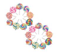 Gatuida 18pcs Cute Candy Stick Pendants for DIY Necklaces and Bracelets Durable Sugar Charms for Festive Occasions and Creative Jewelry Making