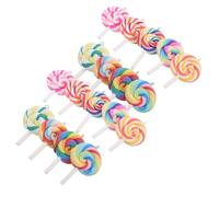 Gatuida 18pcs Lollipop Pendant Charms: Colorful Cute Candy Jewelry Making Supplies For DIY Necklaces Bracelets Making Sweet Food Ornaments