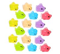 Gatuida 18pcs Mini Resin Fish Figurines Glow Dark Luminous Aquarium Decorations Cute Tiny Sea Animal Ornaments for DIY Fish Tank Decor Home Office Accessories