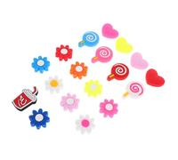 Gatuida 18pcs Silicone Tennis Racket Dampeners Soft Vibration Shock Absorbers with Decorative Designs Quick External Installation for Enhanced Racket Protection and Comfortable Play