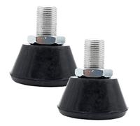 Gatuida 1Pair Adjustable Rubber Roller Skate Toe Stoppers with Bolt Brakes for Roller Skating Accessories for Outdoor Surfaces Stable and Predictable Stopping Power