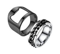 Gatuida 1Pair Rotatable Ring Bottle Stylish Beer Bottle Ring for Parties Easy to Use Finger for
