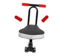 Gatuida 1Pc Adjustable Foldable Front Bike Seat Chair Comfortable Saddle for Easy Install Durable Support for Family Trips Black