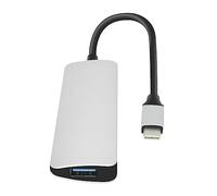 Gatuida 1pc Aluminium Alloy Usb Hub Ports Practical Laptop Usb Splitter for Fast Data Transfer and Charging Compatible Type- and Compact Design