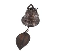 Gatuida 1Pc Creative Brass Temple Bell Wind Chime for Garden Decor Diameter Hanging Ornament Durable Outdoor Pendant for Home Patio and Window Decoration for Family and Friends
