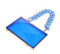 Gatuida 1Pc Diamond Acrylic Evening Bag Stylish Shoulder Clutch Purse for Women for Banquet Party and Daily Use Versatile Carrying Options Blue