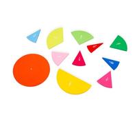 Gatuida 1Pc Educational Resources Fraction Circles Math Teaching Kit for Colorful Fraction Puzzles Montessori Learning Tool and Safe Fraction Manipulatives for