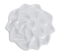 Gatuida 1Pc Flower Shaped Gouache Color Mixing Tray Imitation Ceramic Palette for Watercolor Durable Multi Design Convenient for Artists for Sketching and Painting