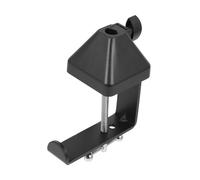 Gatuida 1Pc Iron Microphone Stand Base Durable Multi Purpose Mount Clamp for Desk Securely Holds Microphone Compatible with Various Equipment Black Finish