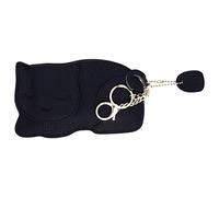 Gatuida 1pc Mini Coin Bag for Change Chic Black Cat Design Compact Pouch for Coins Keys Cards for Shopping Daily Use Adorable Stylish Storage
